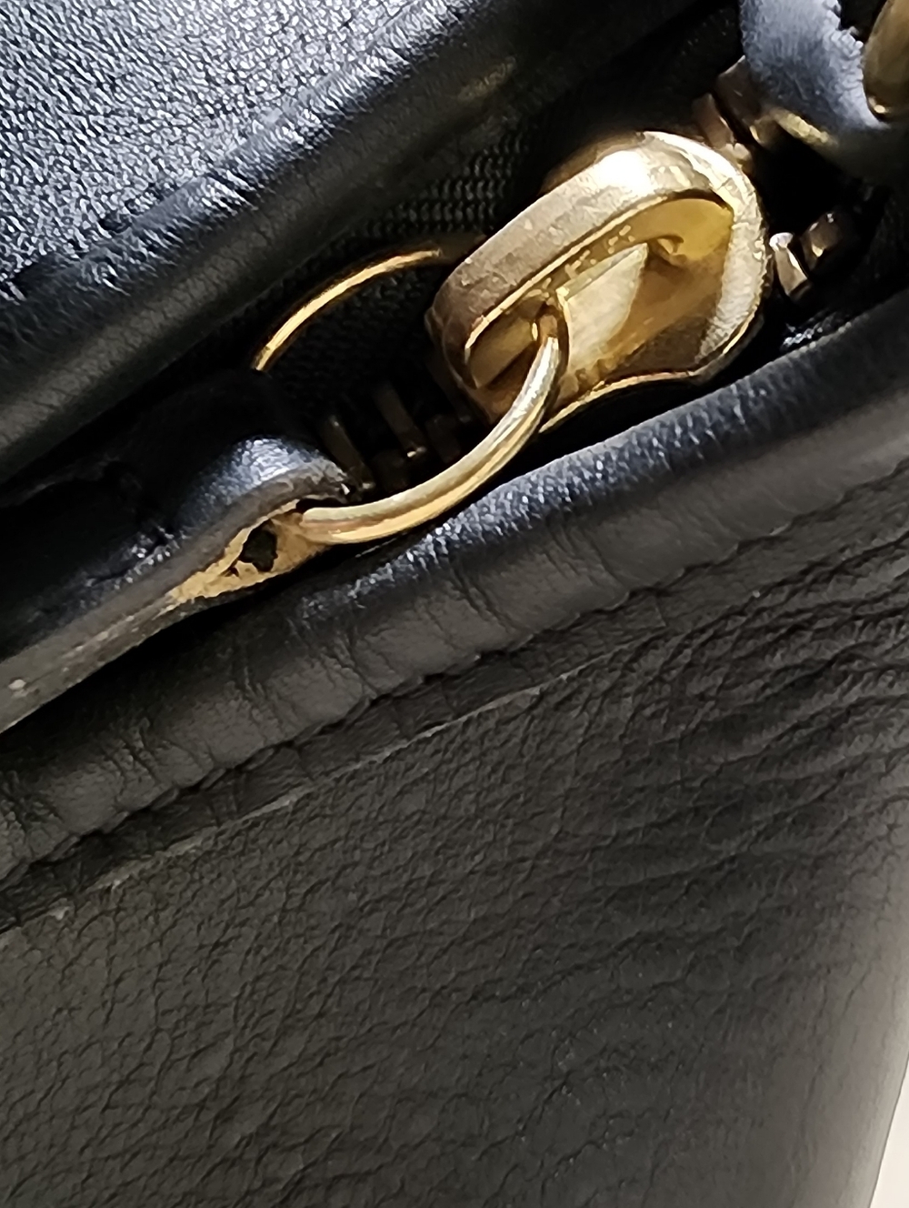 Vintage Coach Navy Duffle Sac #9085 - Picture 14 of 16